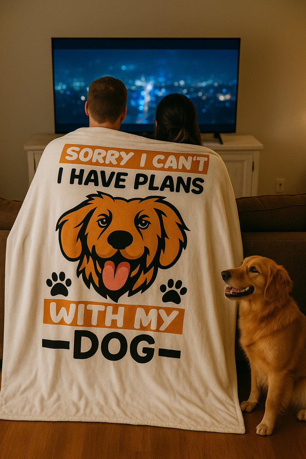 Golden Travel Blanket – Large Twin Size