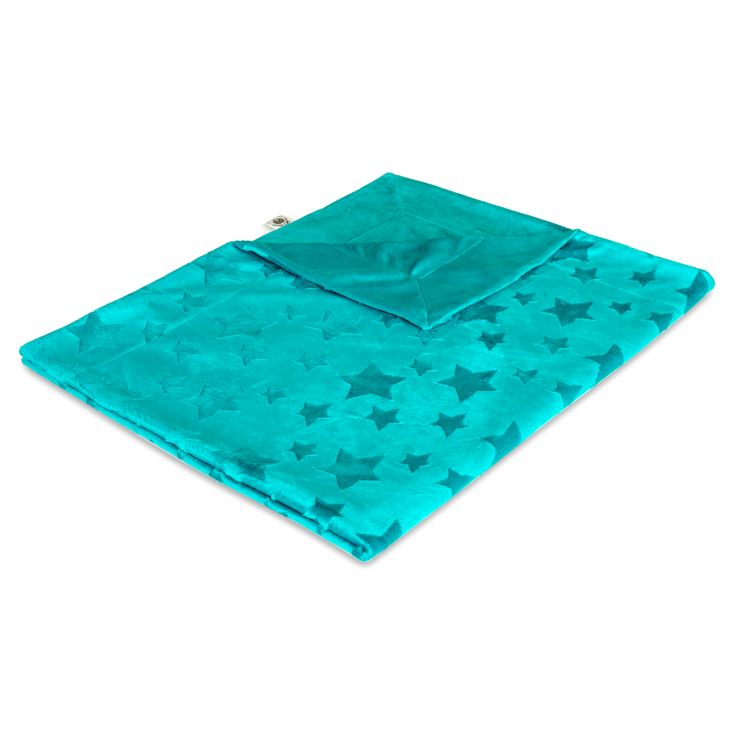 Green star-patterned pet blanket