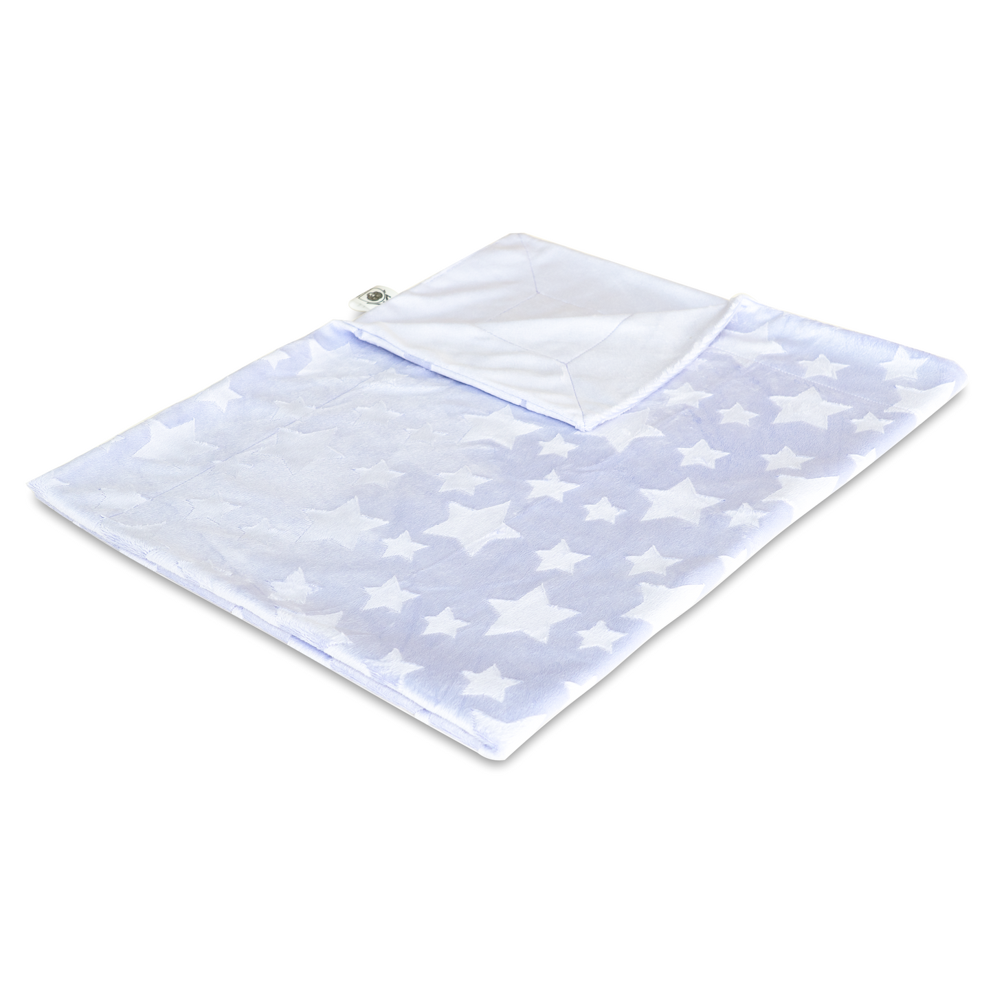 Lilac star-patterned pet blanket