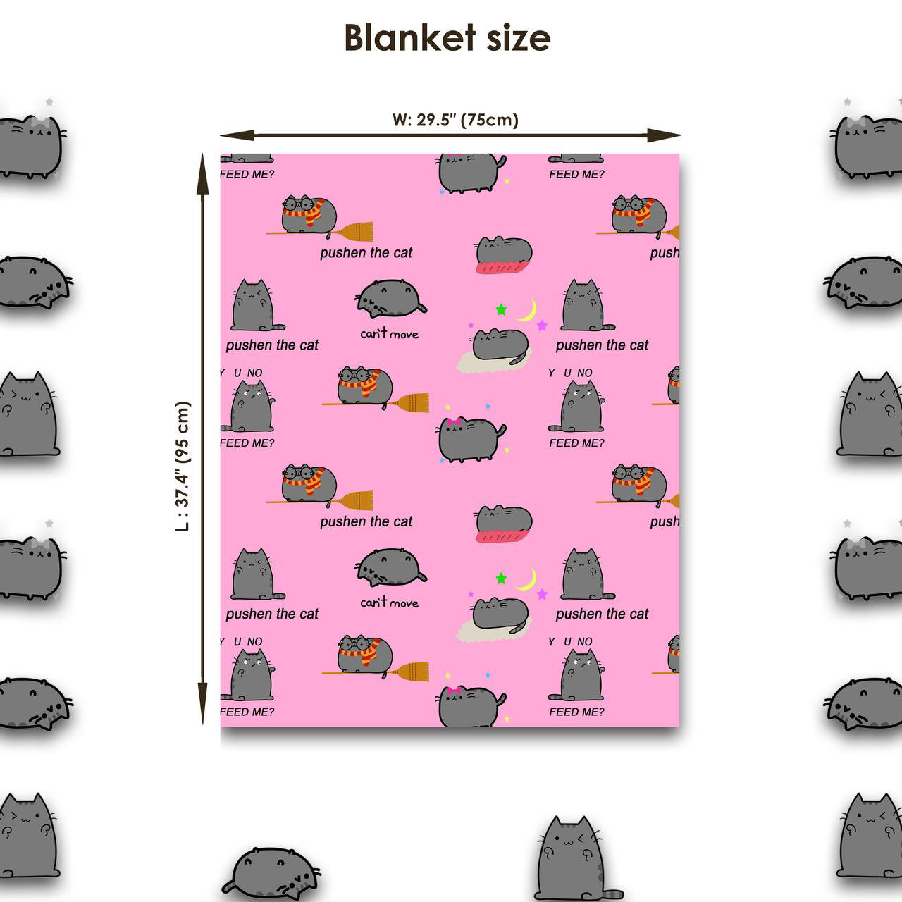 Burrito Pet Blanket - Pink Color