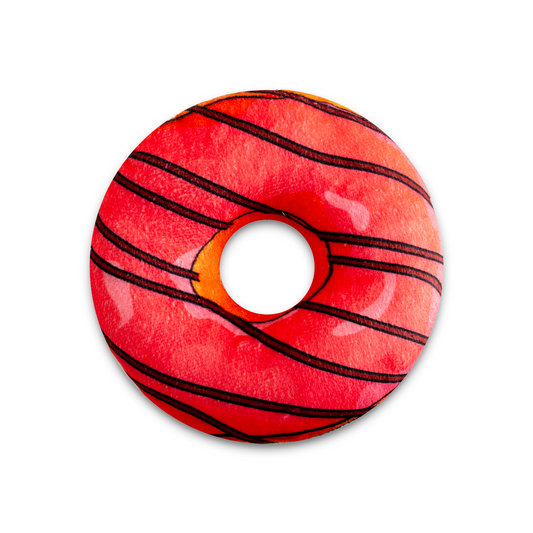 Fuchsia donut with chocolate cream