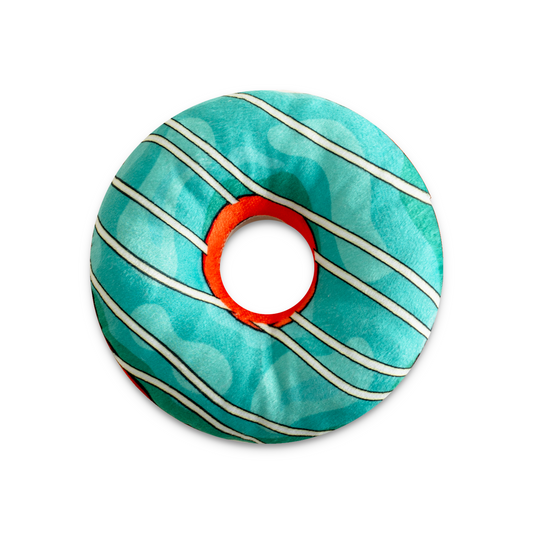 Green donut with cream