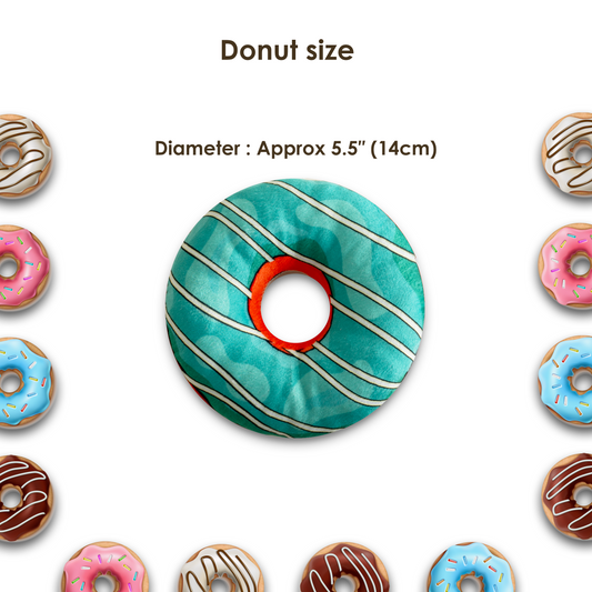 Green donut with cream
