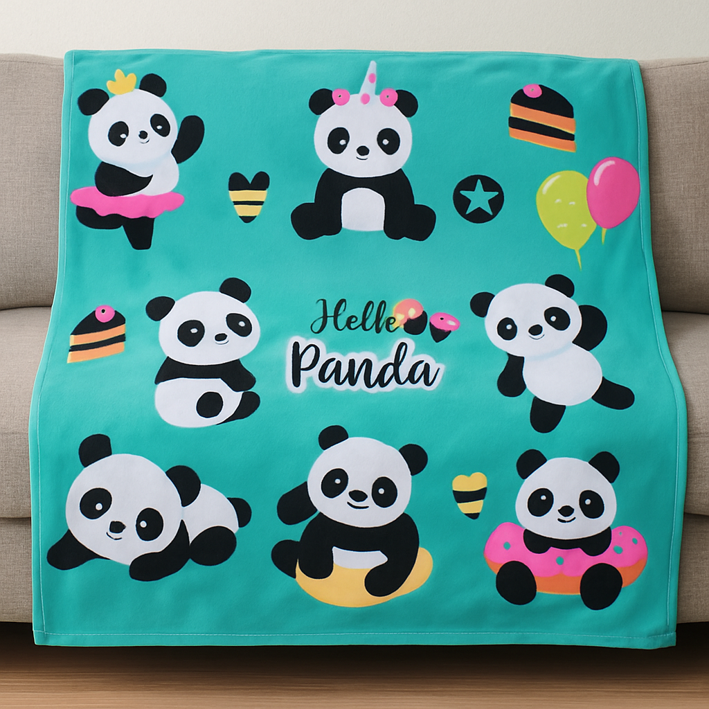 Panda Travel Blanket