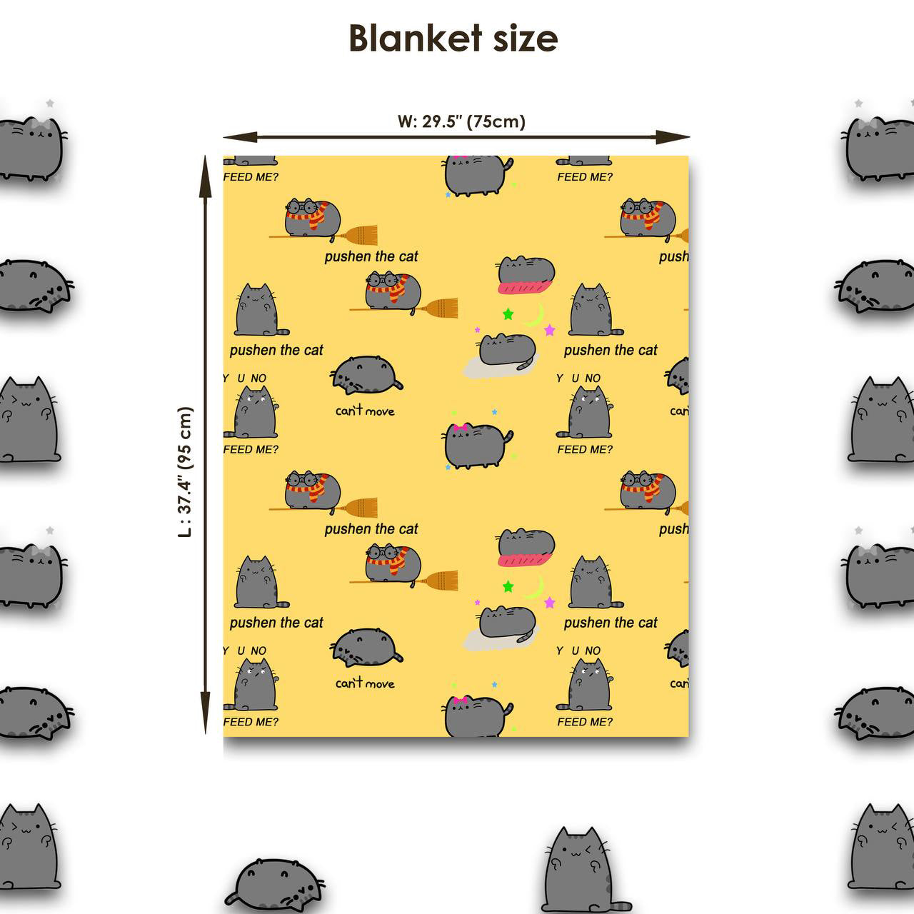 Burrito Pet Blanket - Yellow Color