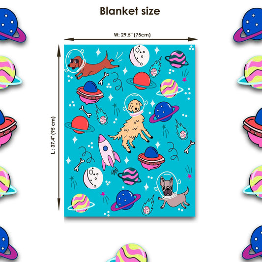 Space Dogs Pet Blanket
